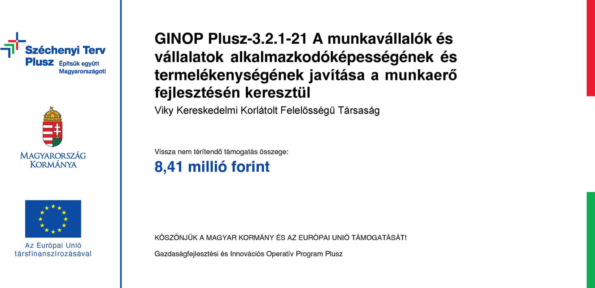 Pályázati támogatás